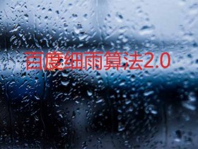 百度细雨算法2.0正式上线